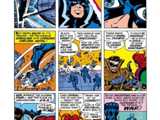 Amazing Adventures #1, pg. 10; pencils, Jack Kirby; inks, Chic Stone; Black Bolt, antenna powers, Gorgon, Inhumans, Medusa