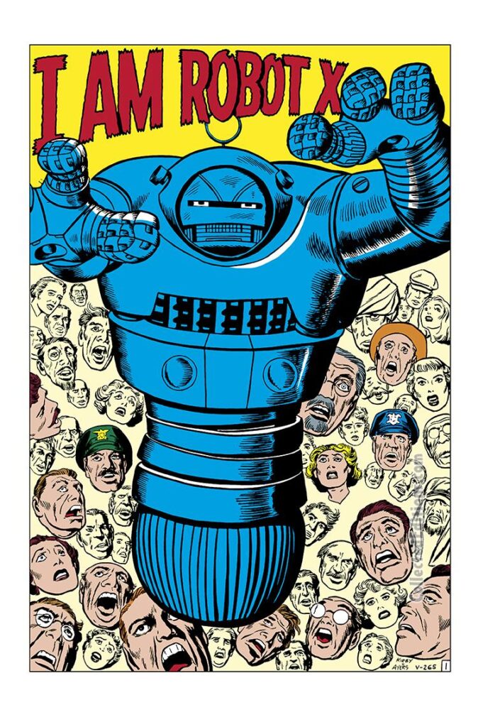 Amazing Adventures #4. "I Am Robot X", pg. 1. Jack Kirby. Atlas Era/Marvel Age monsters/sci-fi