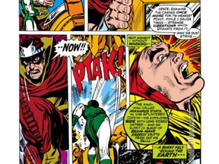 Amazing Adventures #5, pg. 8; pencils, Neal Adams; inks, Tom Palmer; Gorgon, Karnak, Inhumans, Maximus