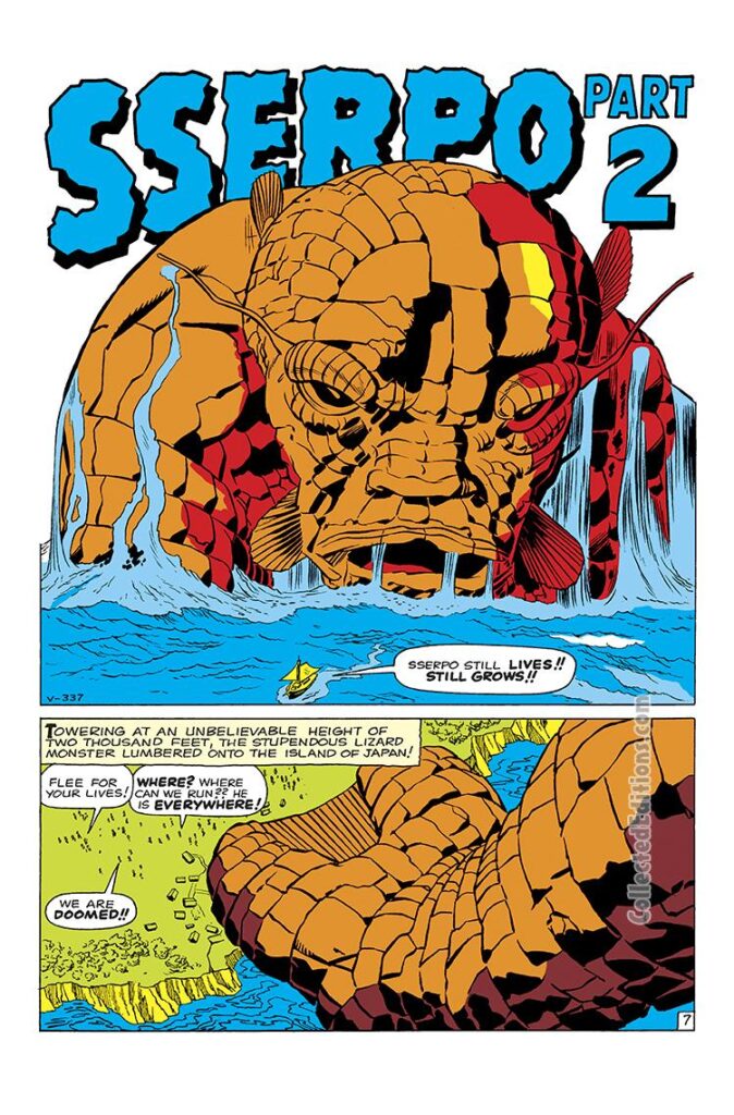 Amazing Adventures #6. "Sserpo! The Creature Who Crushed the Earth!", pg. 7. Stan Lee Jack Kirby