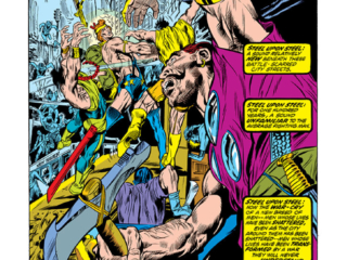 Amazing Adventures/Killraven #18, pg. 1; pencils, Neal Adams; inks, Frank Chiaramonte