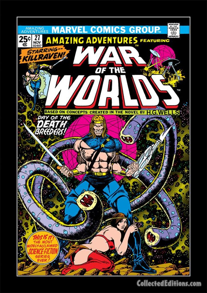 Amazing Adventures/Killraven/War of the Worlds #27 cover, pencils and inks, Jim Starlin