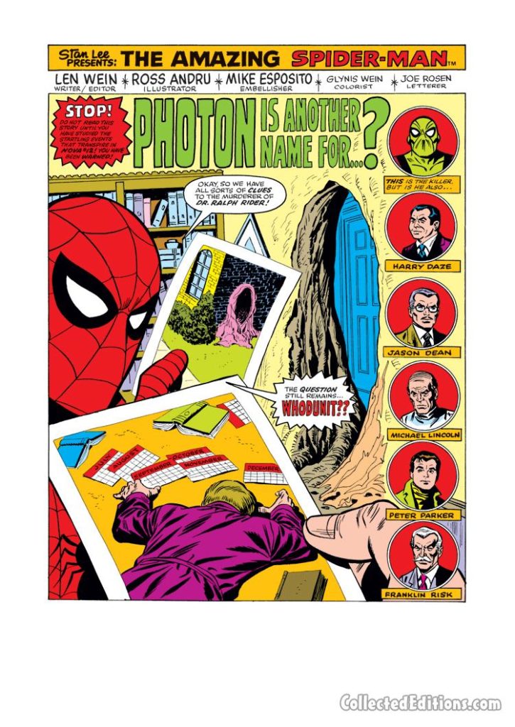 Amazing Spider-Man #171, pg. 1; pencils, Ross Andru