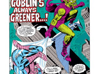 Amazing Spider-Man #179, pg. 1; pencils, Ross Andru; inks, Mike Esposito; Stan Lee Presents, splash page, The Goblin's Always Greener, New York City,Manhattan, Len Wein