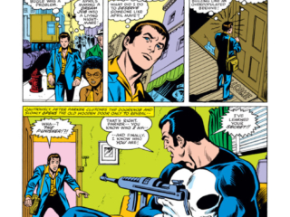 Amazing Spider-Man #201, pg. 17; pencils, Keith Pollard; inks, Jim Mooney, the Punisher, Barney Bushkin