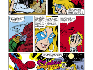 Amazing Spider-Man #203, pg. 3; pencils and inks, Jim Mooney Amazing Spider-Man #203, pg. 3; pencils and inks, Jim Mooney; Dazzler team-up