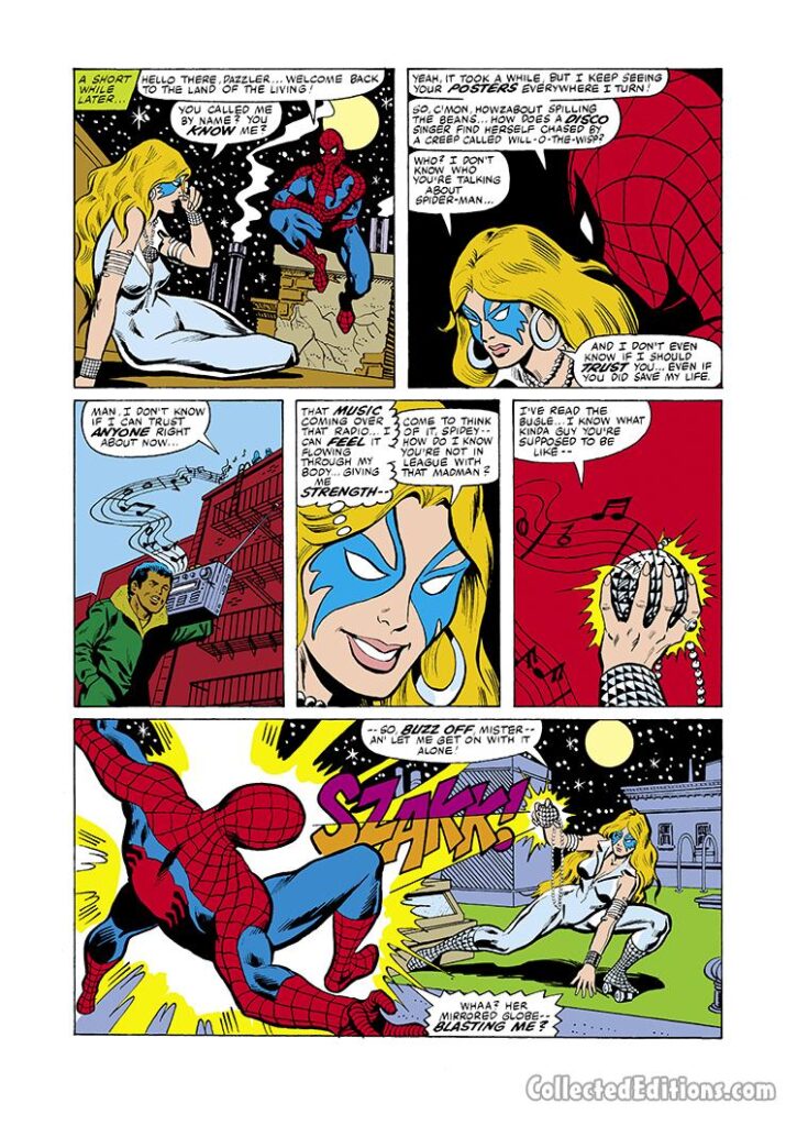 Amazing Spider-Man #203, pg. 3; pencils and inks, Jim Mooney; Dazzler team-up