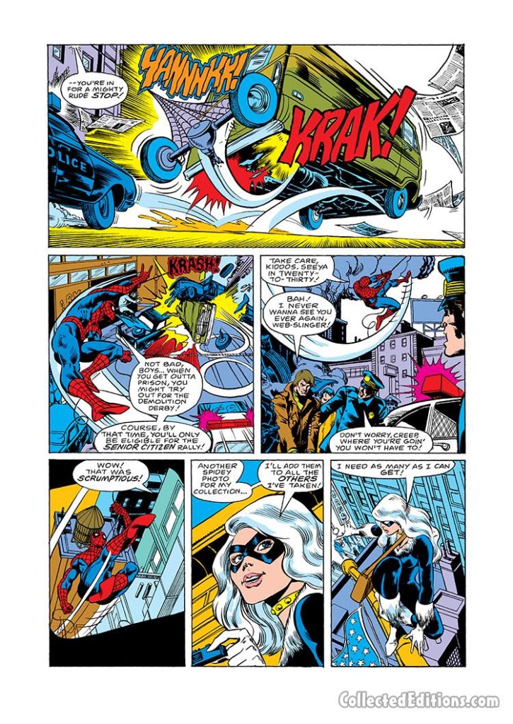 Amazing Spider-Man #204, pg. 3; pencils, Keith Pollard; Black Cat