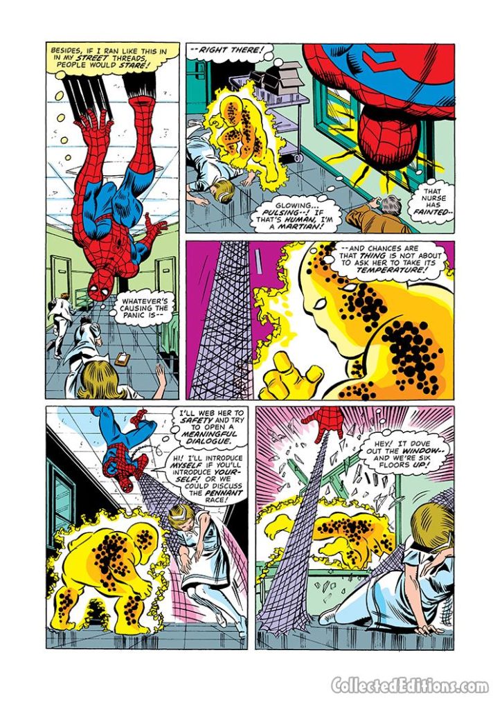 Amazing Spider-Man #208, pg. 11; pencils, John Romita Jr.; inks, Al Milgrom