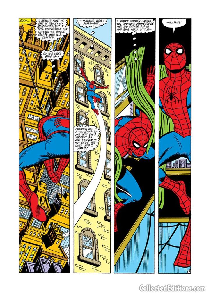Amazing Spider-Man #210, pg. 9; pencils, John Romita Jr.; inks, Joe Sinnott