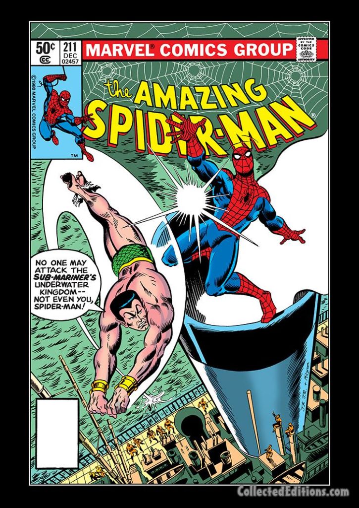 Amazing Spider-Man #211 cover; pencils, John Romita Jr.; inks, Al Milgrom