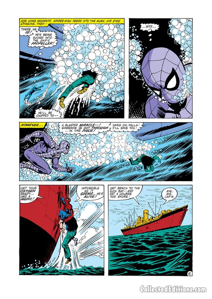 Amazing Spider-Man #212, pg. 5; pencils, John Romita Jr.; inks, Jim Mooney
