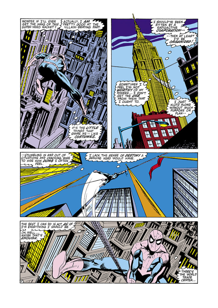 Amazing Spider-Man #213, pg. 11; pencils, John Romita Jr.; inks, Jim Mooney