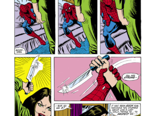 Amazing Spider-Man #215, pg. 19; pencils, John Romita, Jr.; inks, Jim Mooney