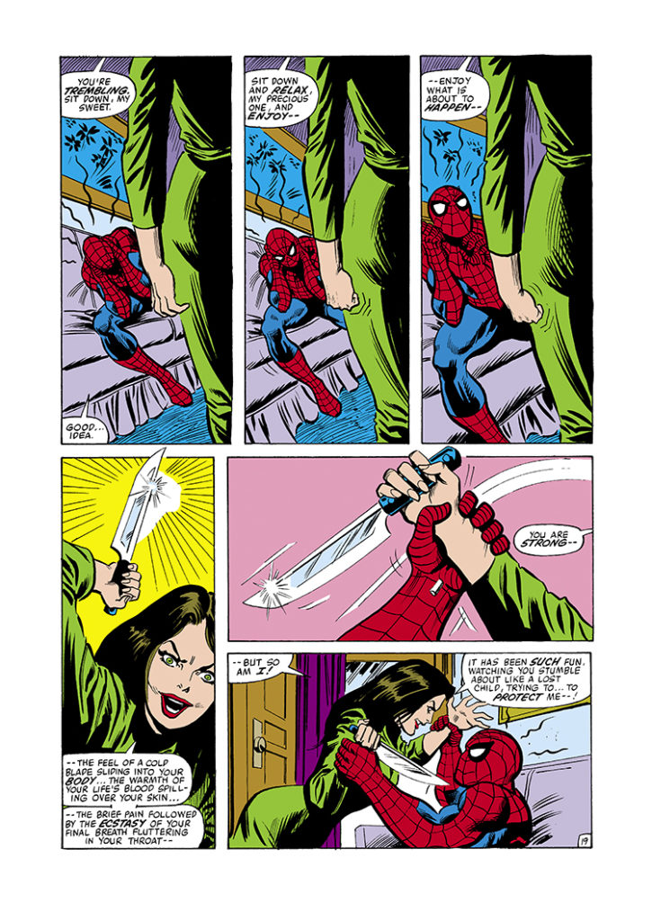 Amazing Spider-Man #215, pg. 19; pencils, John Romita, Jr.; inks, Jim Mooney