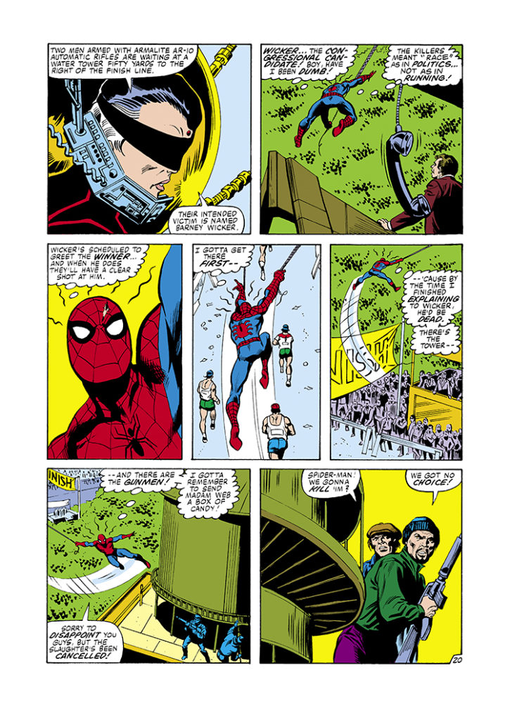 Amazing Spider-Man #216, pg. 20; pencils, John Romita, Jr.; inks, Jim Mooney