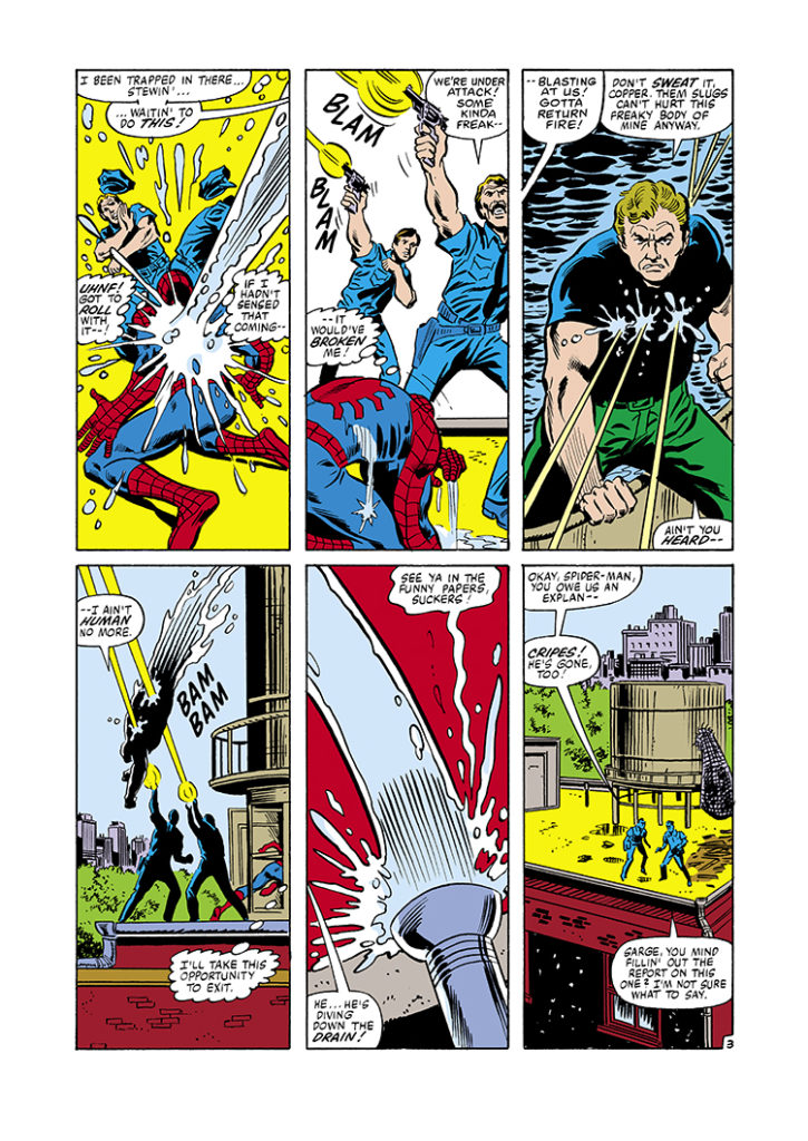 Amazing Spider-Man #217, pg. 3; pencils, John Romita, Jr.; Hydro-Man