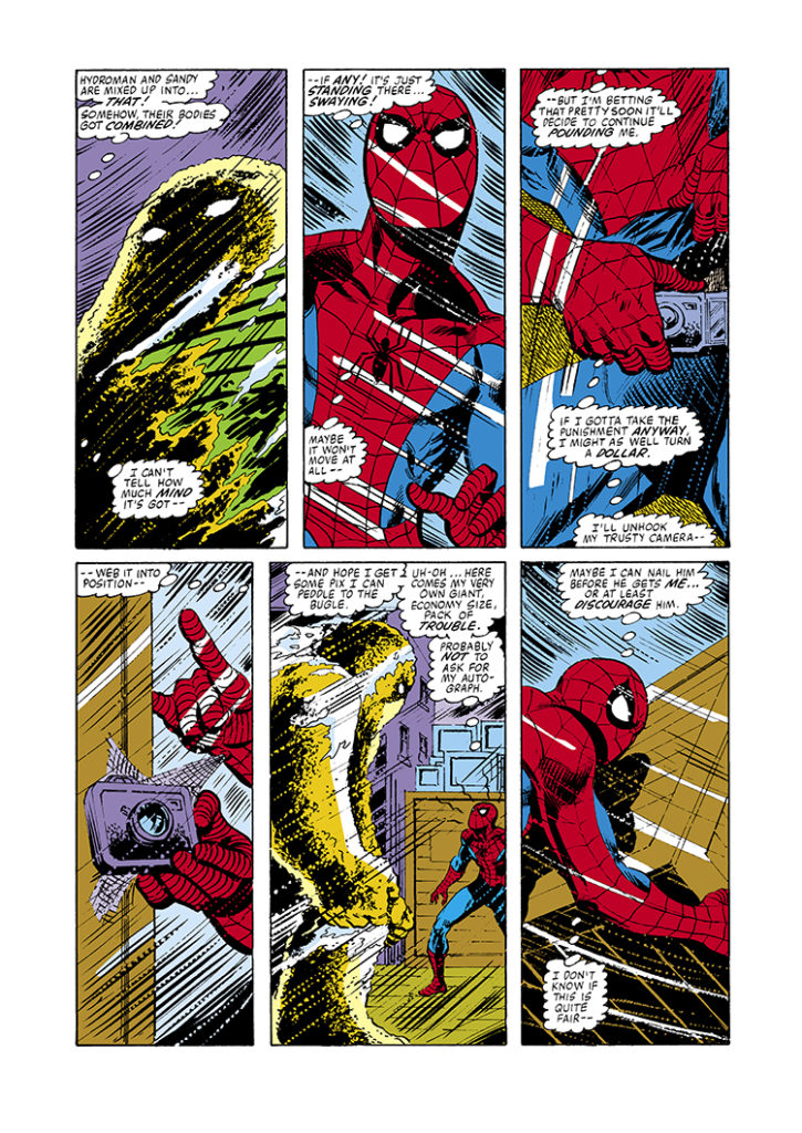 Amazing Spider-Man #218, pg. 2; pencils, John Romita, Jr.; inks, Jim Mooney