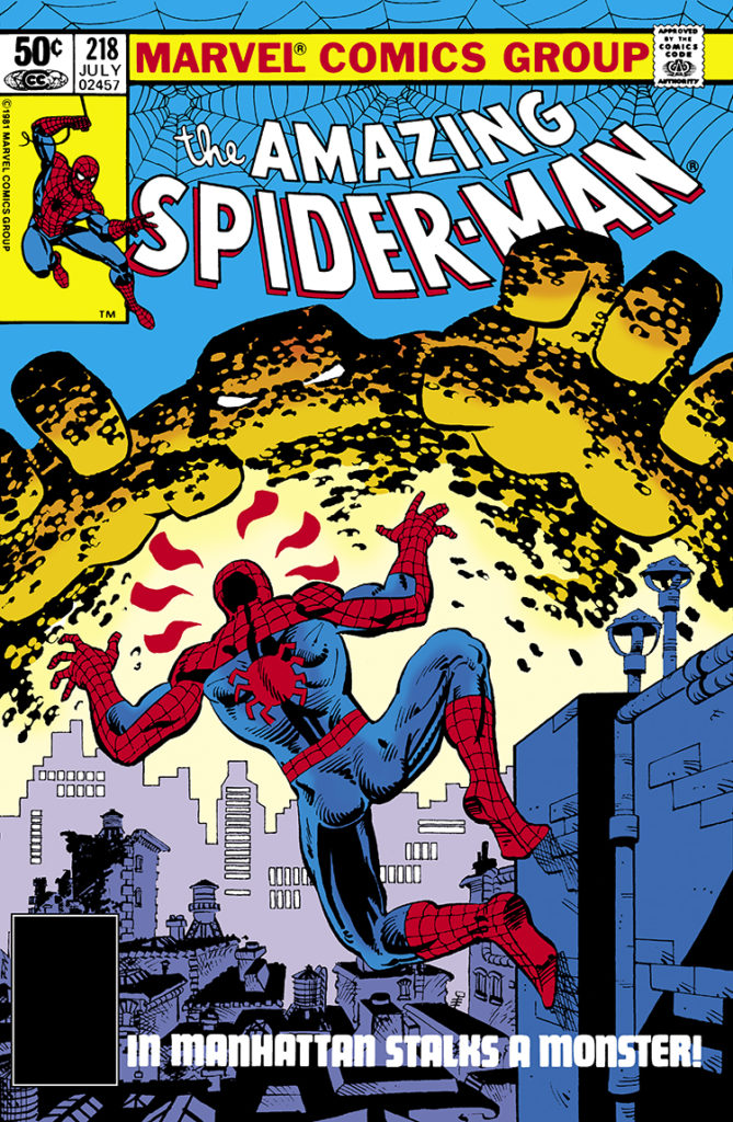 Amazing Spider-Man #218 cover; pencils and inks, Frank Miller