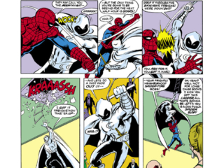 Amazing Spider-Man #220, pg. 11; pencils and inks, Bob McLeod; Moon Knight