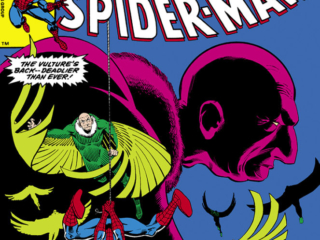 Amazing Spider-Man #224 cover; art by John Romita Sr., Ed Hannigan, Bob Layton; Spider-Man vs. Vulture