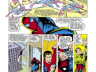 Amazing Spider-Man #225, pg. 14; pencils, John Romita Jr.; inks, Bob Wiacek