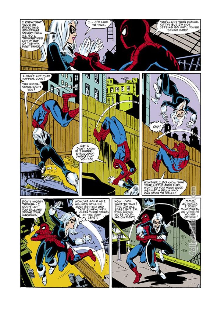 Amazing Spider-Man #226, pg. 14; pencils, John Romita Jr.; Black Cat