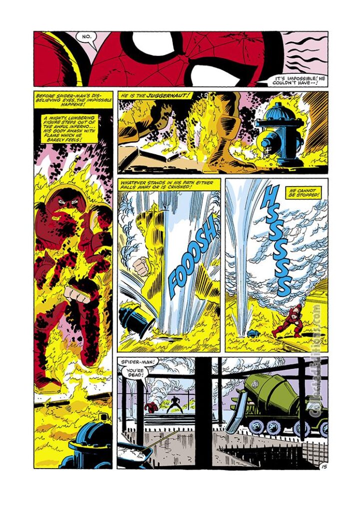 Amazing Spider-Man #230, pg. 15; pencils, John Romita Jr.; inks, Jim Mooney