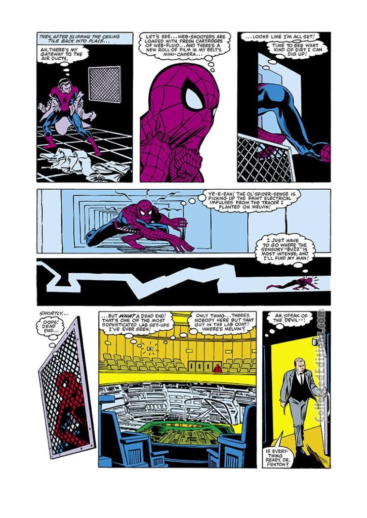 Amazing Spider-Man #234, pg. 15; pencils, John Romita Jr.; inks, Dan Green