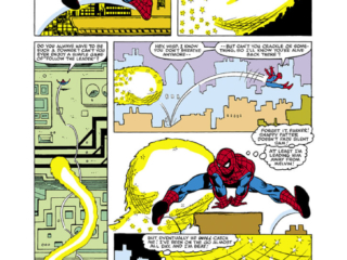 Amazing Spider-Man #236, pg. 9; pencils, John Romita Jr.; inks, Frank Giacoia