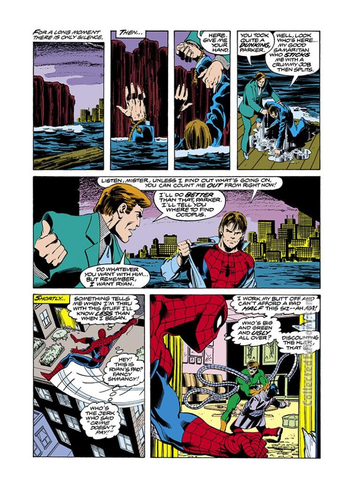 Peter Parker Amazing Spider-Man Annual #13, pg. 18; pencils, John Byrne; inks, Terry Austin; Doctor Octopus