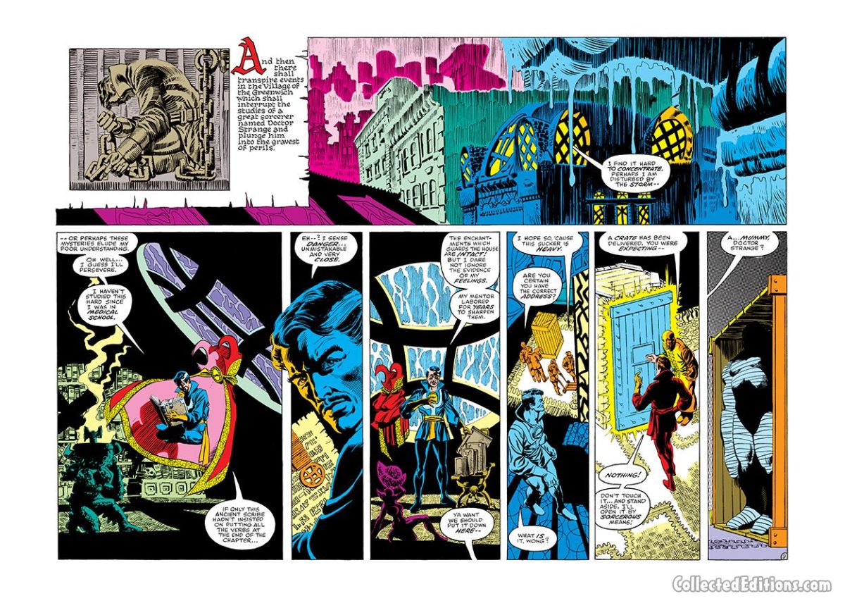 Amazing Spider-Man Annual #14, pgs. 8-9; pencils, Frank Miller;