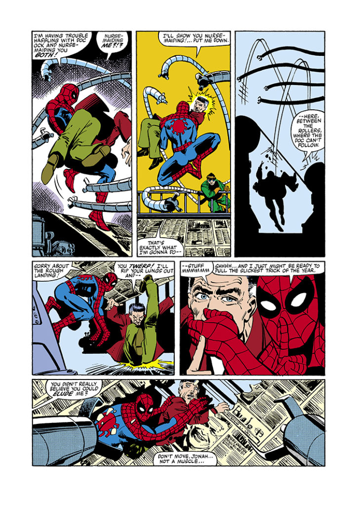 Amazing Spider-Man Annual #15, pg. 30; pencils, Frank Miller; inks, Klaus Janson; Doctor Octopus