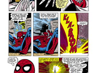 Amazing Spider-Man Annual #16, pg. 7; pencils, John Romita Jr.; Captain Marvel/Monica Rambea