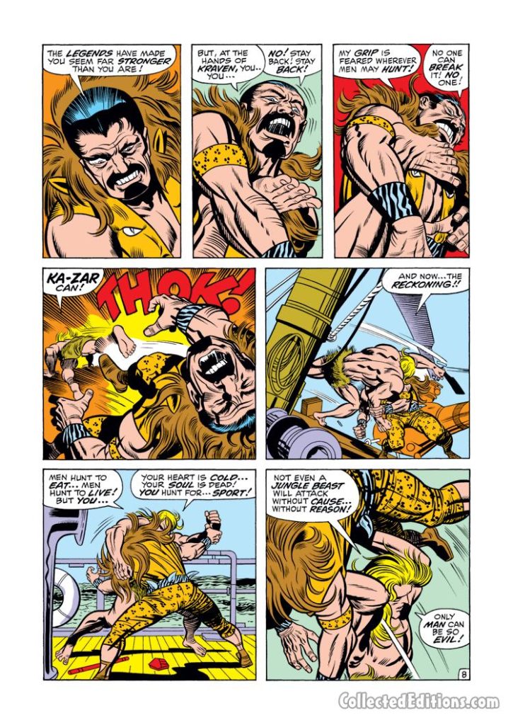 Astonishing Tales/Ka-Zar #1, pg. 8; pencils, Jack Kirby; Kraven the Hunter