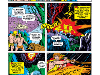 Astonishing Tales/Ka-Zar #6, pg. 2; pencils, Barry Windsor-Smith; inks, Bill Everett