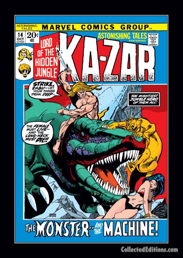 Astonishing Tales/Ka-Zar #14 cover; pencils and inks, Gil Kane