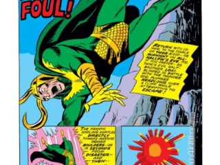 Avengers #115, pg. 17; pencils, Bob Brown; inks, Mike Esposito; Loki, Avengers/Defenders War