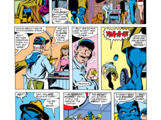 Avengers #164, pg. 3; pencils, John Byrne; inks, Pablo Marcos; Beast/Hank McCoy
