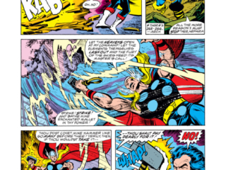 Avengers #166, pg. 5; pencils, John Byrne; inks, Pablo Marcos; Graviton/Thor