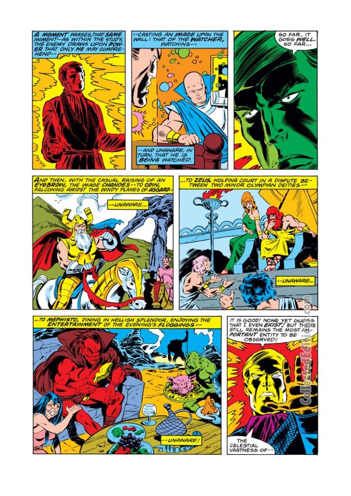 Avengers #173, pg. 8; pencils, George Pérez; inks, Dan Green
