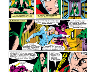 Avengers #176, pg. 3; pencils, Dave Wenzel; inks, Pablo Marcos; Moondragon/Quicksilver