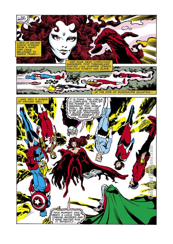 Avengers #187, pg. 9; pencils, John Byrne; inks, Dan Green; Scarlet Witch