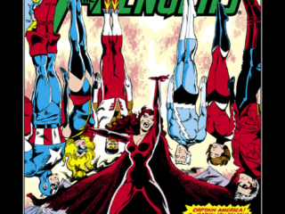 Avengers #187 cover; pencils, John Byrne; inks, Terry Austin; The Witch of Wundagore Mountain/Scarlet Witch