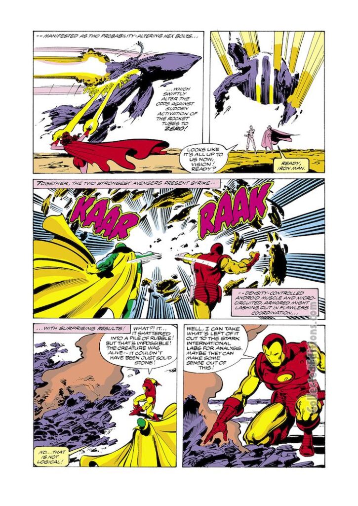 Avengers #190, pg. 16; pencils, John Byrne; Iron Man/Vision