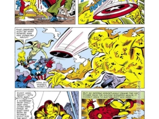 Avengers #193, pg. 9; layouts and pencils, Sal Buscema; pencils, Frank Miller; Inferno