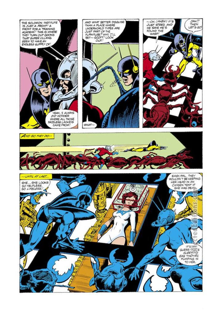 Avengers #195, pg. 6; pencils, George Pérez; inks, Dan Green; Ant-Man/The Wasp/Scott Lang/Hank Pym/Yellowjacket