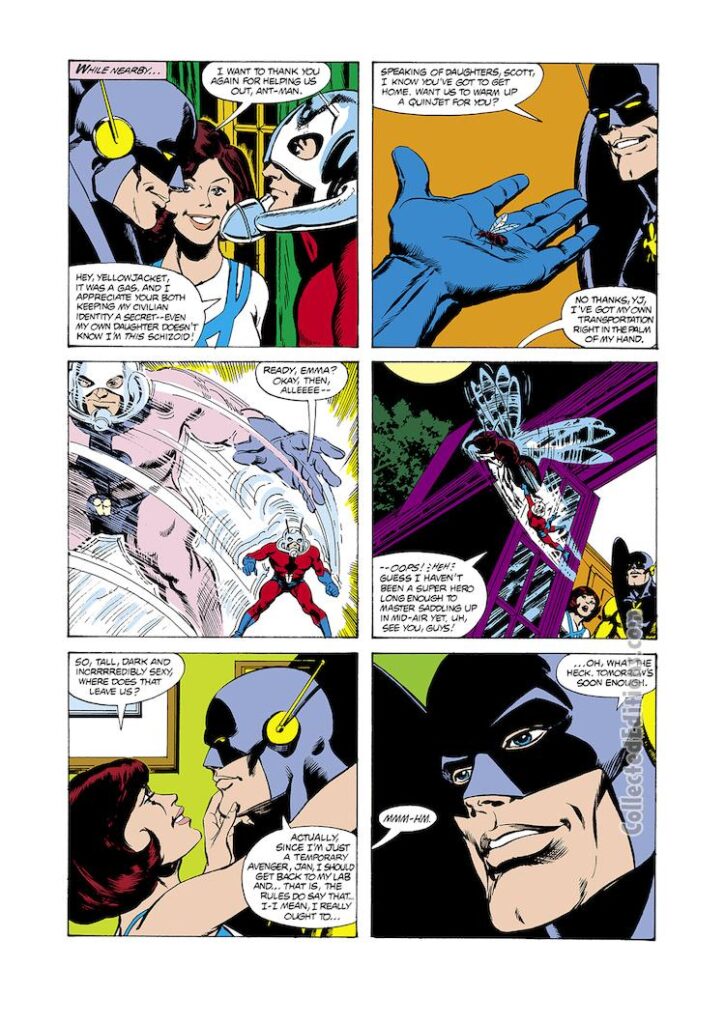 Avengers #197, pg. 12; pencils, Carmine Infantino; Ant-Man/Yellowjacket/The Wasp