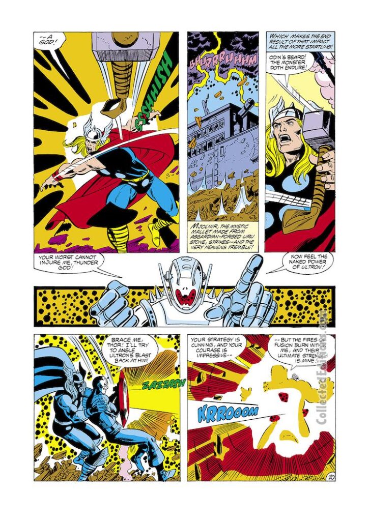 Avengers #202, pg. 20; pencils, George Pérez; inks, Mike Esposito; Ultron/Thor