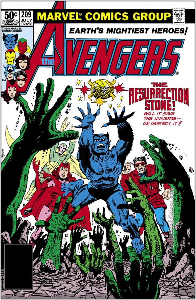 Avengers #209 cover; pencils and inks, Al Milgrom